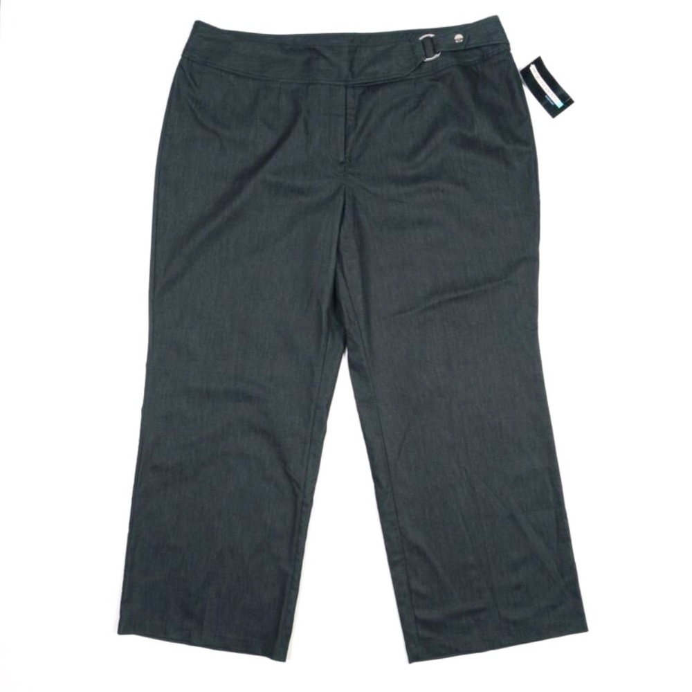 Requirements Woman Plus Size Pants Trousers 24W Black Casual Stretchy NWT